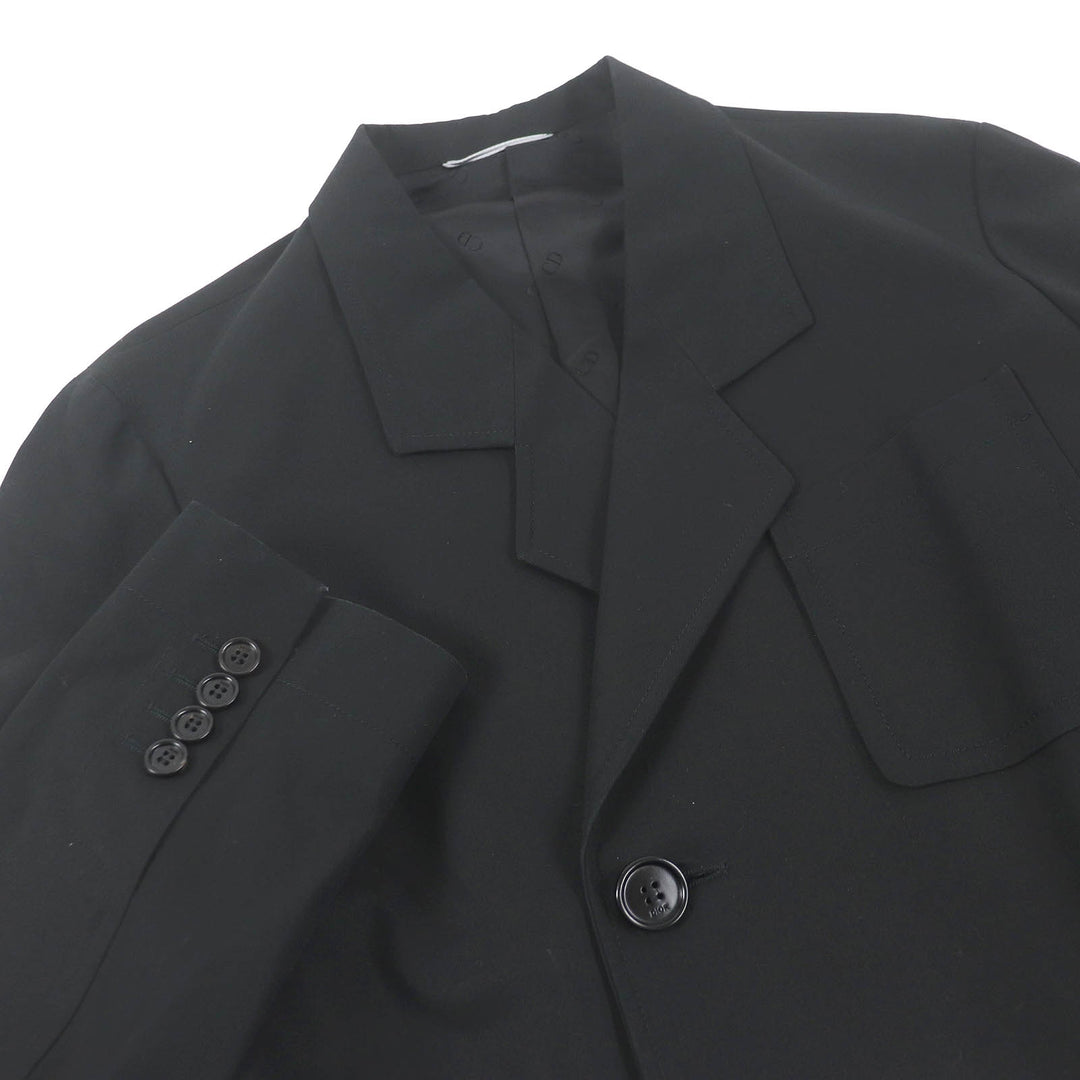 Great DIOR Chester coat Roller Coaster Buckle black cotton mens 44 993C307A4517