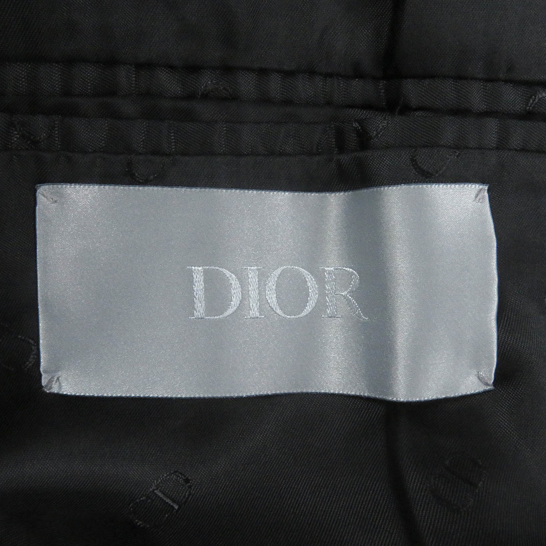 Great DIOR Chester coat Roller Coaster Buckle black cotton mens 44 993C307A4517