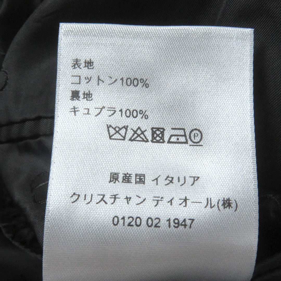 Great DIOR Chester coat Roller Coaster Buckle black cotton mens 44 993C307A4517