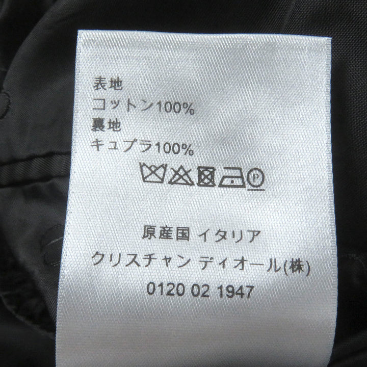 Great DIOR Chester coat Roller Coaster Buckle black cotton mens 44 993C307A4517