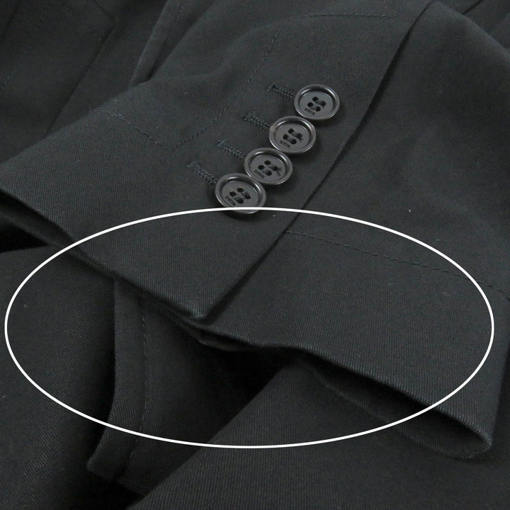 Great DIOR Chester coat Roller Coaster Buckle black cotton mens 44 993C307A4517