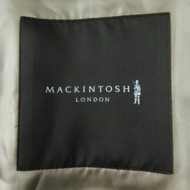 Great MACKINTOSH LONDON trench coat Logo button and check pattern liner light beige cotton Women 40 G5A25-310-40