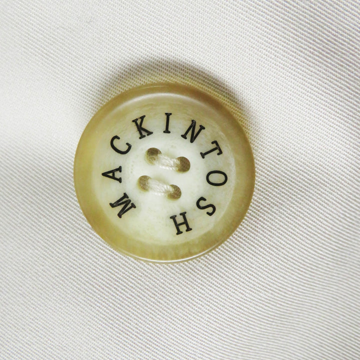 Great MACKINTOSH LONDON trench coat Logo button and check pattern liner light beige cotton Women 40 G5A25-310-40