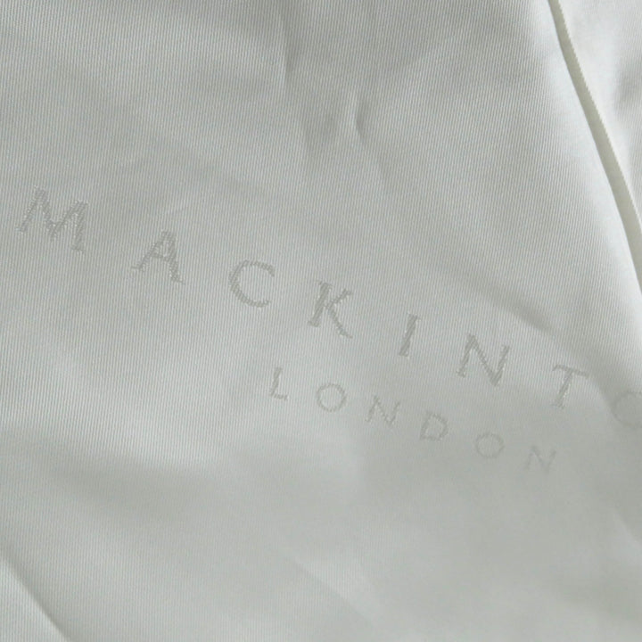 Great MACKINTOSH LONDON trench coat Logo button and check pattern liner light beige cotton Women 40 G5A25-310-40