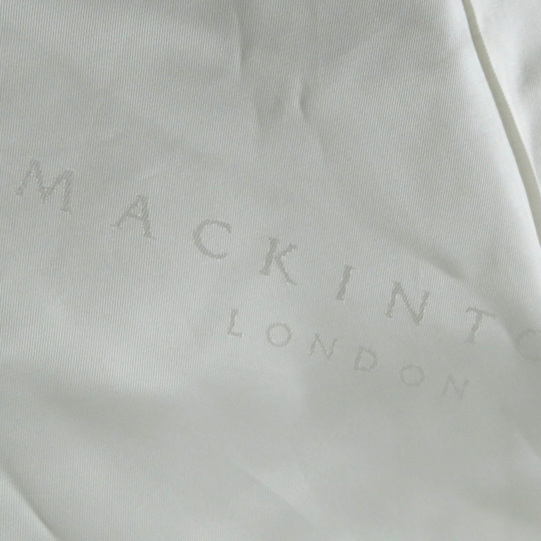Great MACKINTOSH LONDON trench coat Logo button and check pattern liner light beige cotton Women 40 G5A25-310-40