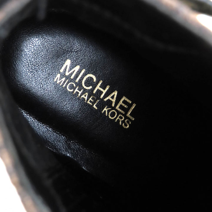 Pristine Michael Kors short boots combat boots Brown black Synthetic Women 6.5
