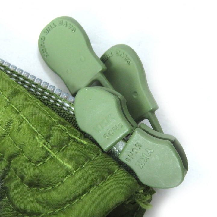 Great SAVE THE DUCK Best Stand collar double zip padded long vest green Nylon