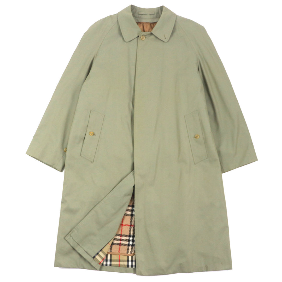 Very Good Burberrys coat Nova check pattern on the back, with liner, mens L