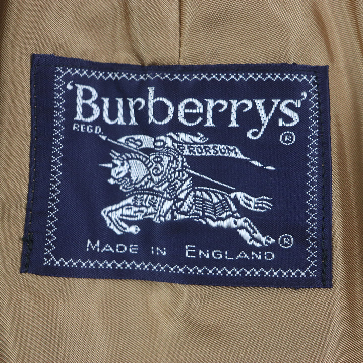 Burberrys coat Nova check pattern on the back, with liner mens L