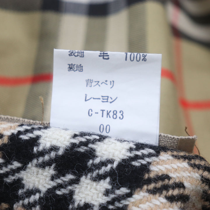 Very Good Burberrys coat Nova check pattern on the back, with liner, mens L
