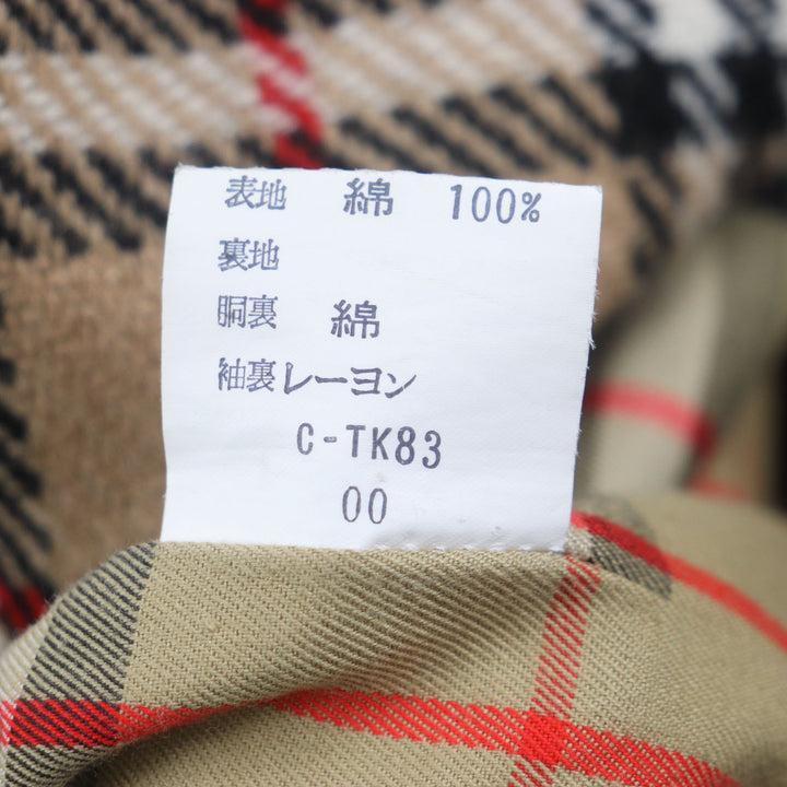 Very Good Burberrys coat Nova check pattern on the back, with liner, mens L