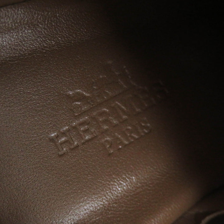 Great HERMES short boots Jews kelly buckle leather Women 36