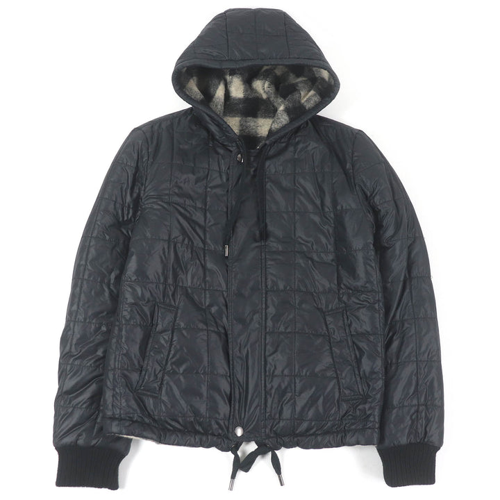 Great DOLCE&GABBANA Jacket Plain check black tag padded reversible blouson 48