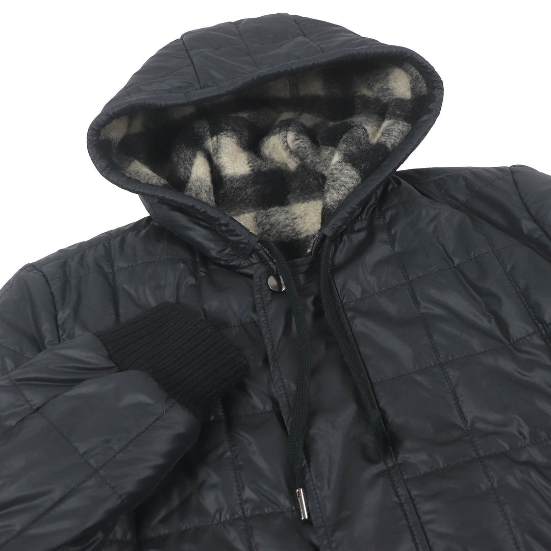 Great DOLCE&GABBANA Jacket Plain check black tag padded reversible blouson black polyamide (nylon) mens 48
