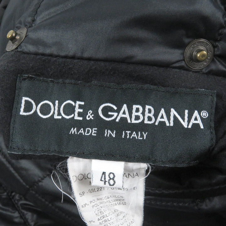 Great DOLCE&GABBANA Jacket Plain check black tag padded reversible blouson 48