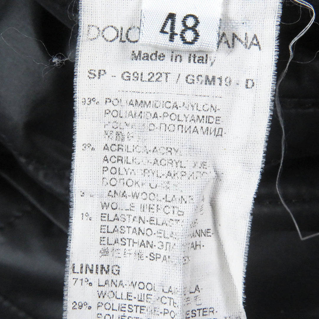 Great DOLCE&GABBANA Jacket Plain check black tag padded reversible blouson 48