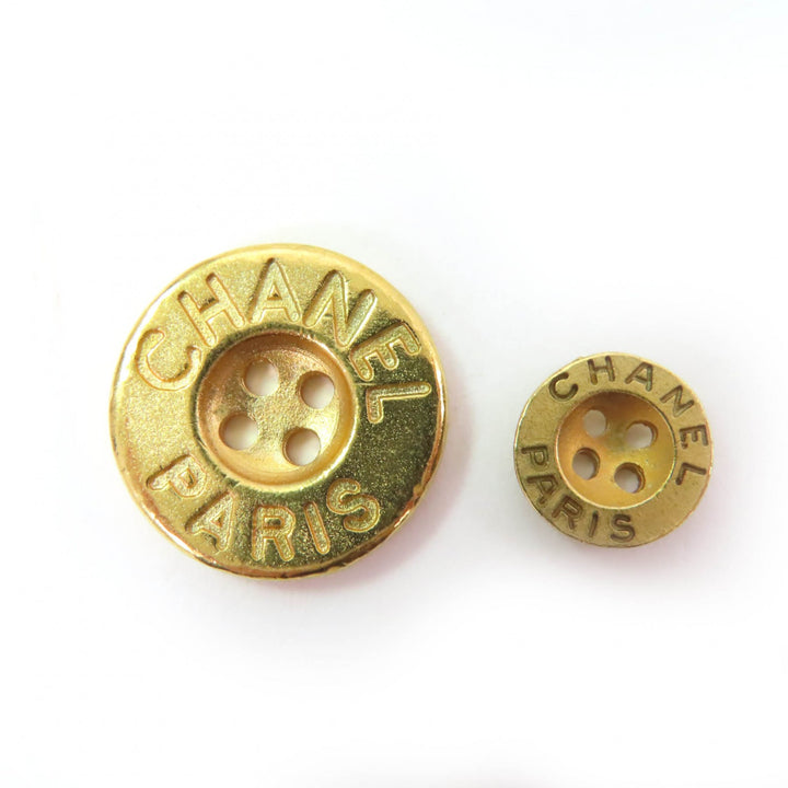 Great CHANEL Other accessories Logo Buttons Metal Buttons Set of 14 gold