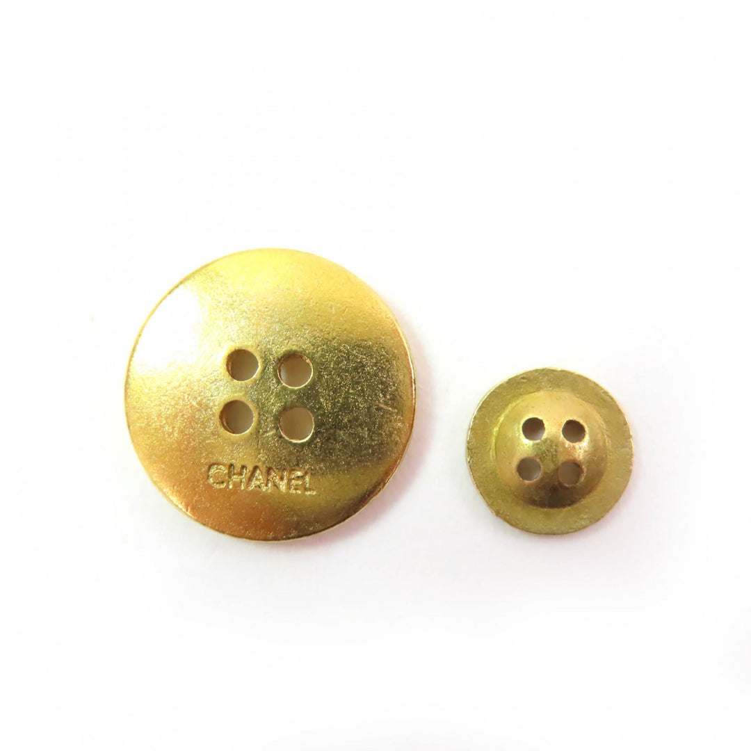 Great CHANEL Other accessories Logo Buttons Metal Buttons Set of 14 gold