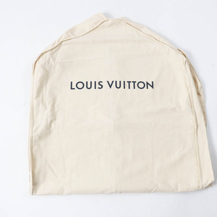 LOUIS VUITTON coat Monogram Pattern Hooded Wrap Camel wool Women 42 1A8262