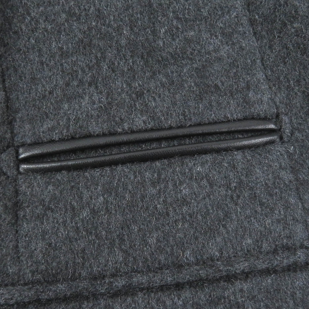 Pristine HERMES coat MANTEAU LIVERPOOL DOUBLE cashmere mens 48