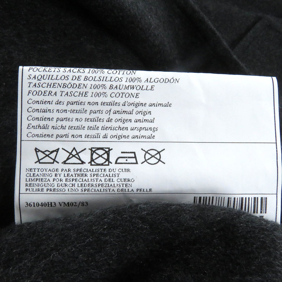 Pristine HERMES coat MANTEAU LIVERPOOL DOUBLE cashmere mens 48