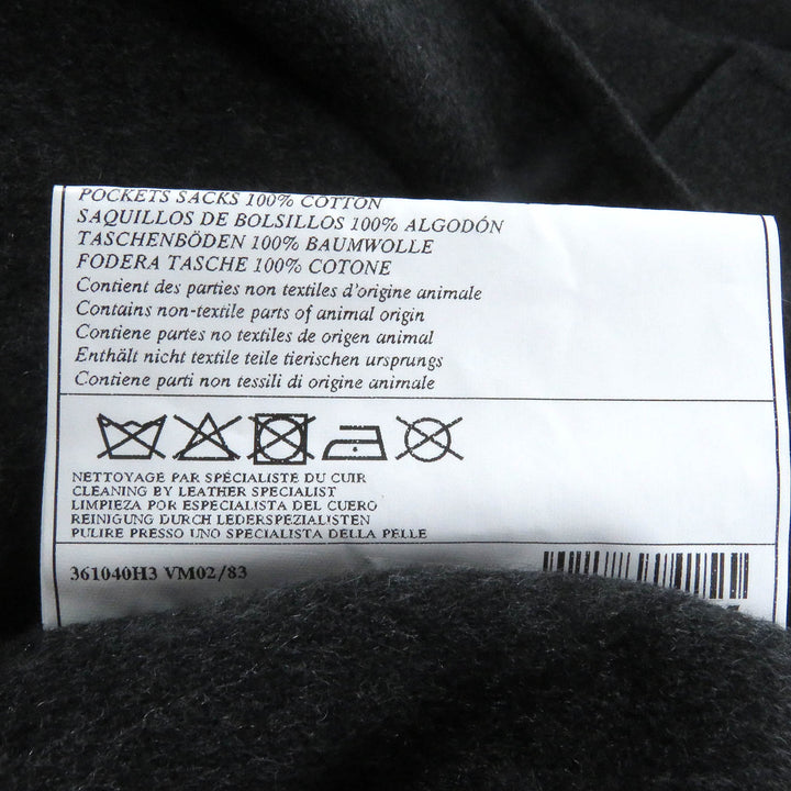 Pristine HERMES coat MANTEAU LIVERPOOL DOUBLE cashmere mens 48