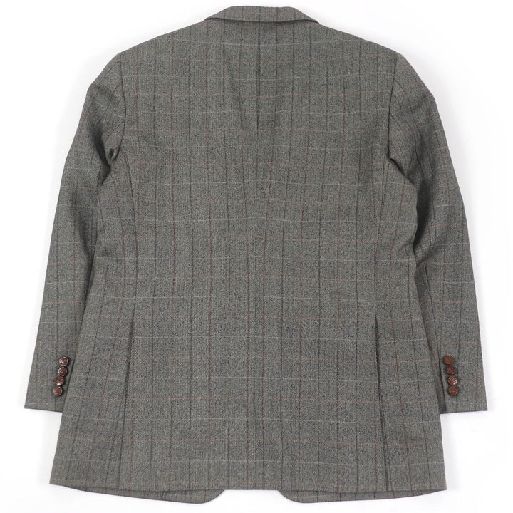 Great Burberrys tailored jacket Herringbone Check Pattern Covered Button mens
