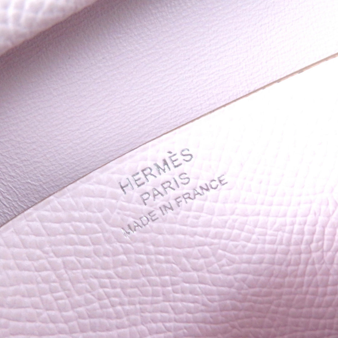 Pristine HERMES Bifold Wallet Bearn Mini Compact wallet Epsom Women