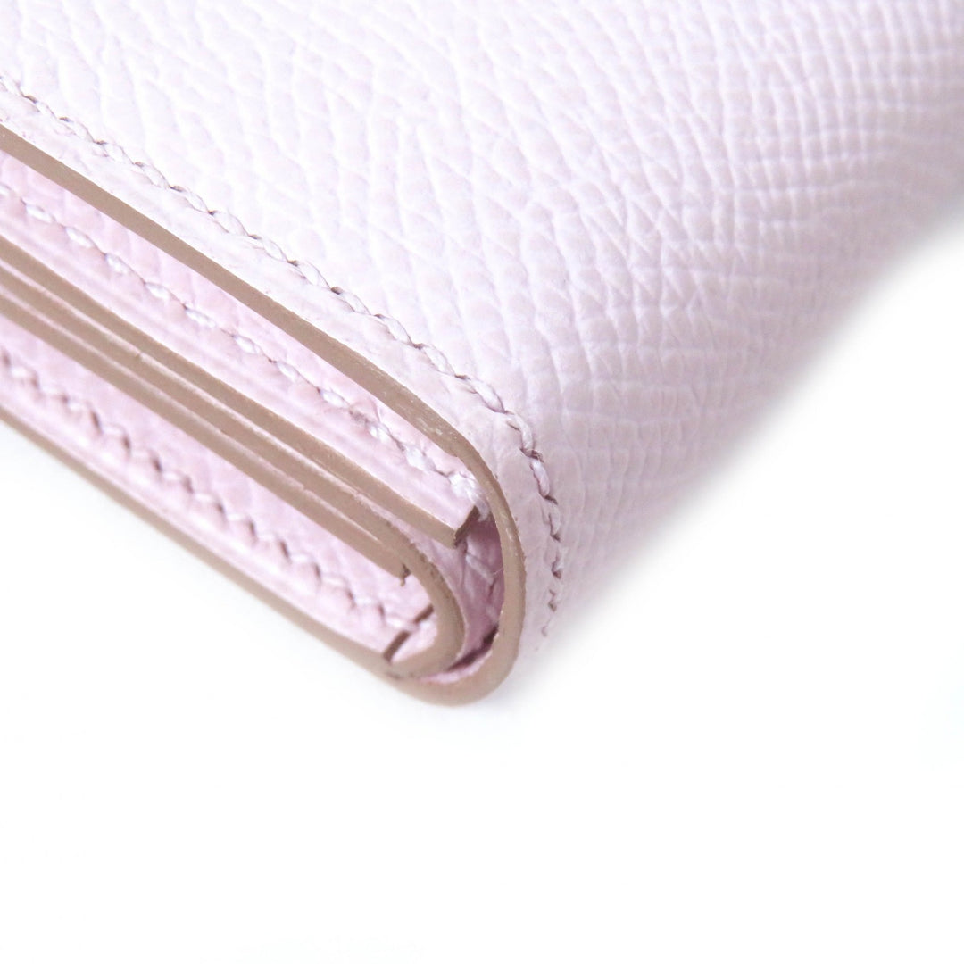 Pristine HERMES Bifold Wallet Bearn Mini Compact wallet Epsom Women