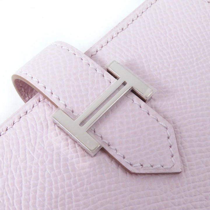 Pristine HERMES Bifold Wallet Bearn Mini Compact wallet Epsom Women