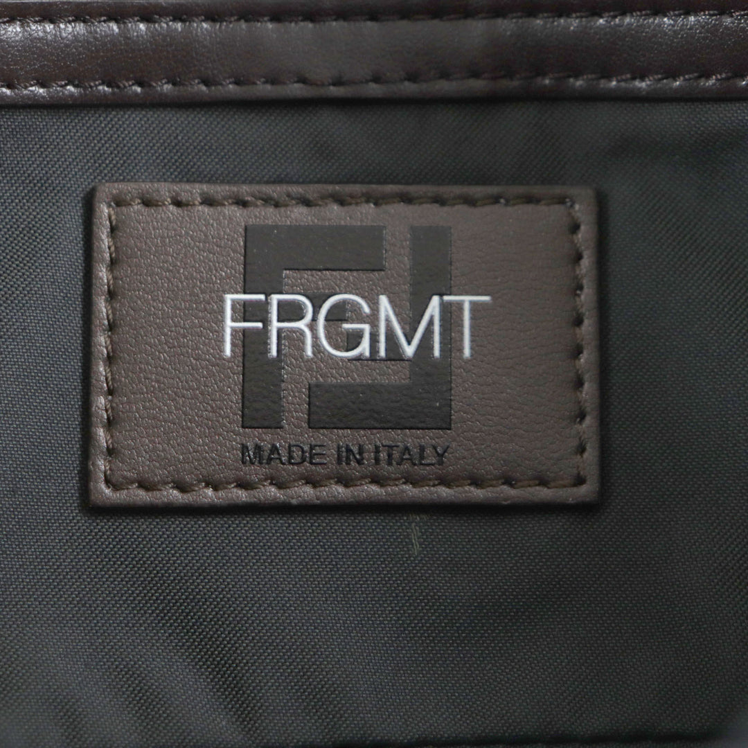 Excellent FENDI×FRAGMENT Shoulder Bag ZUCCA BAGUETTE FOLDABLE 3WAY TOTE canvas mens 8BH418