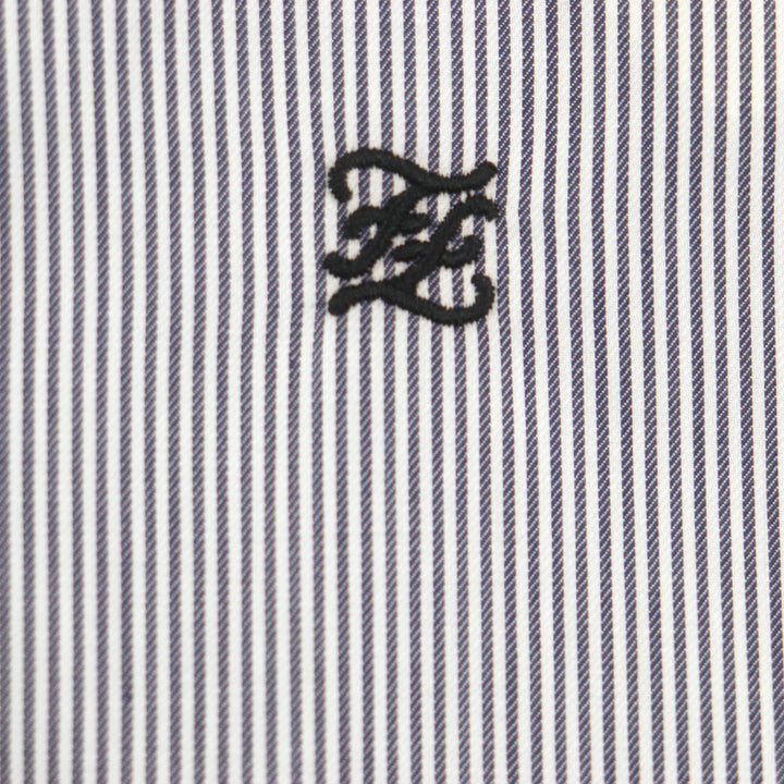 Excellent FENDI Long sleeve shirt FF logo embroidery long sleeve mens 38 FS1003