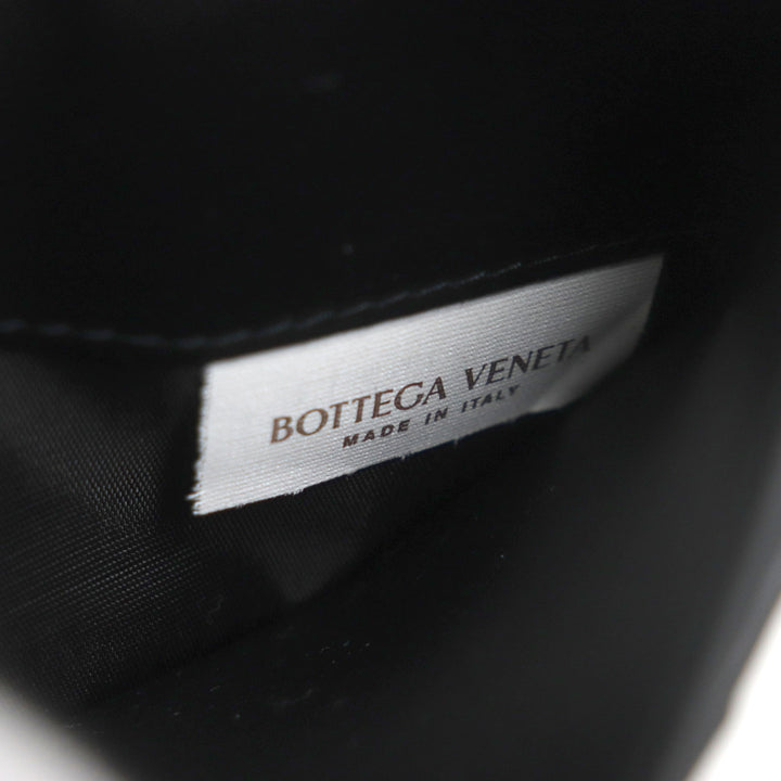 Great BOTTEGAVENETA Purse INTRECCIATO Long Wallet Billfold Wallet black leather