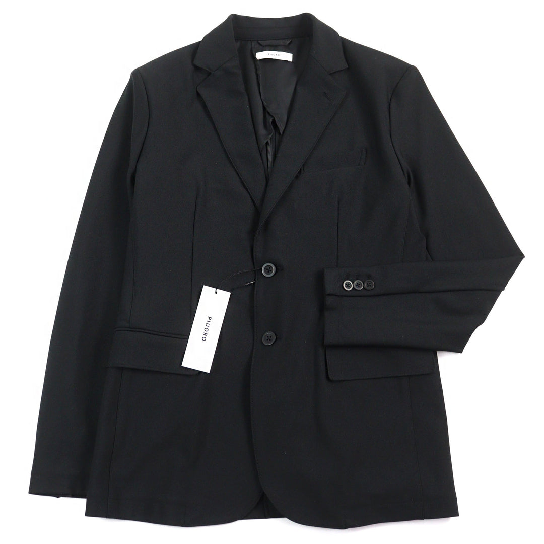Pristine PIUORO tailored jacket Logo button, genuine cuffs, stretch material
