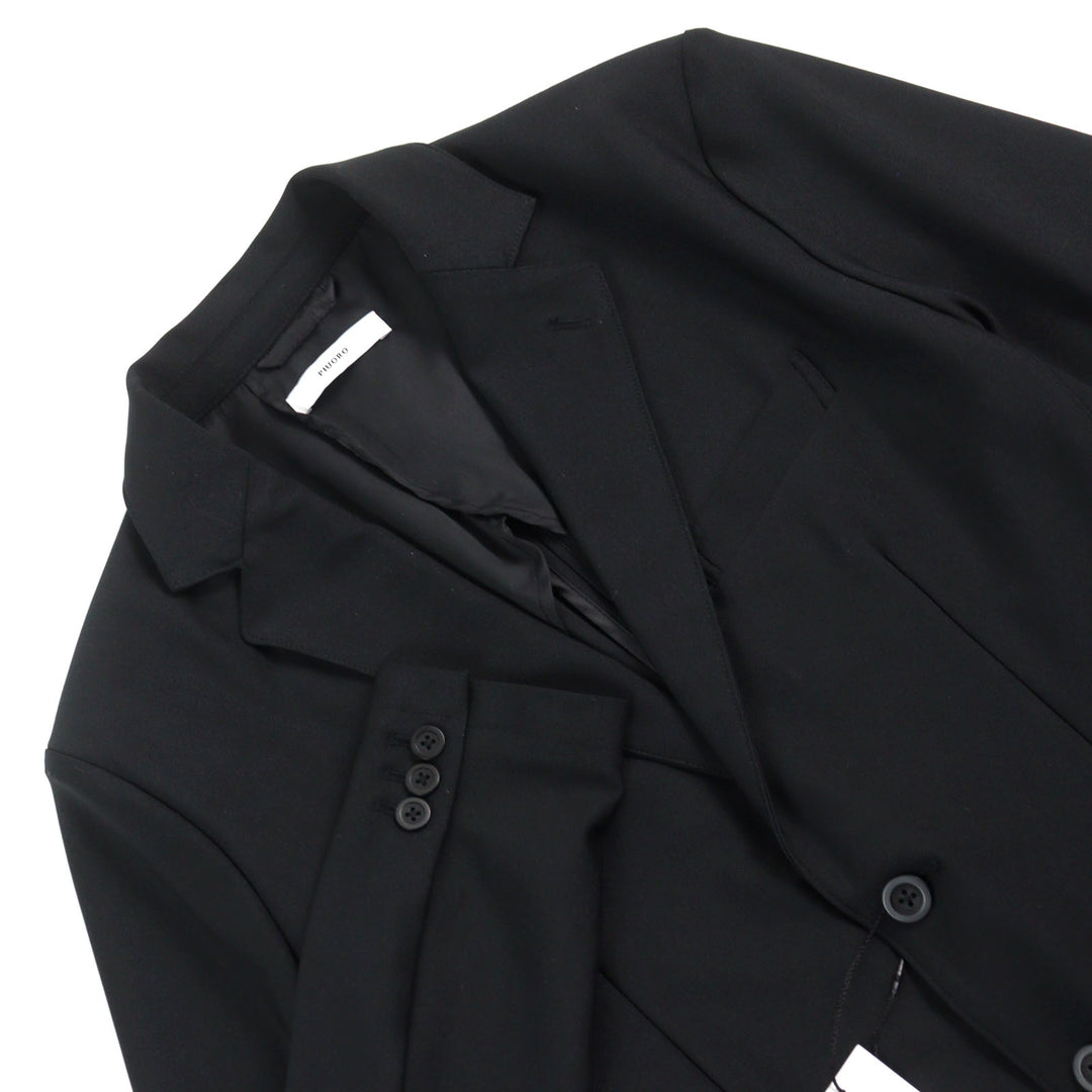 Pristine PIUORO tailored jacket Logo button, genuine cuffs, stretch material