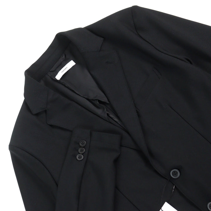 Pristine PIUORO tailored jacket Logo button, genuine cuffs, stretch material