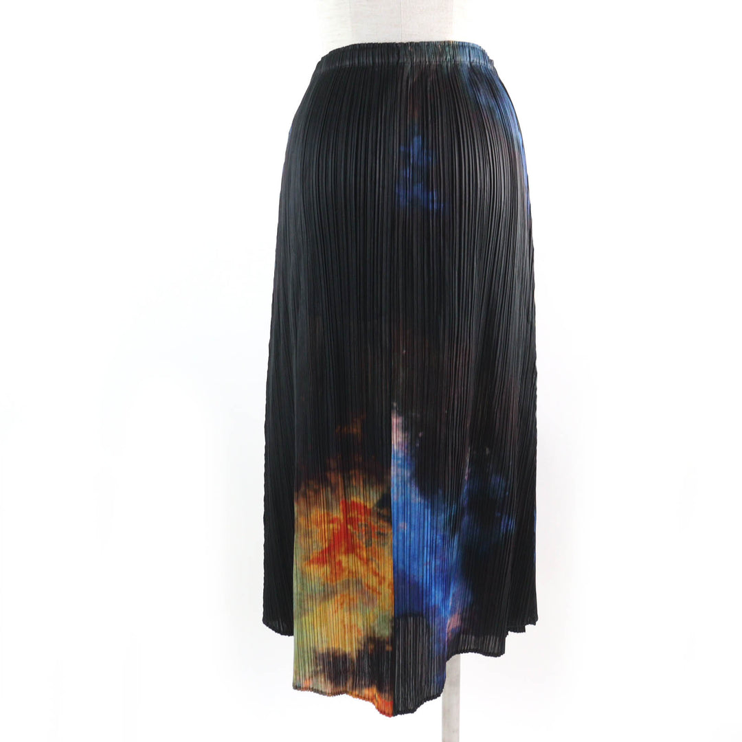 PLEATS PLEASE two-piece set Tie-dye gradient print top and long skirt 3