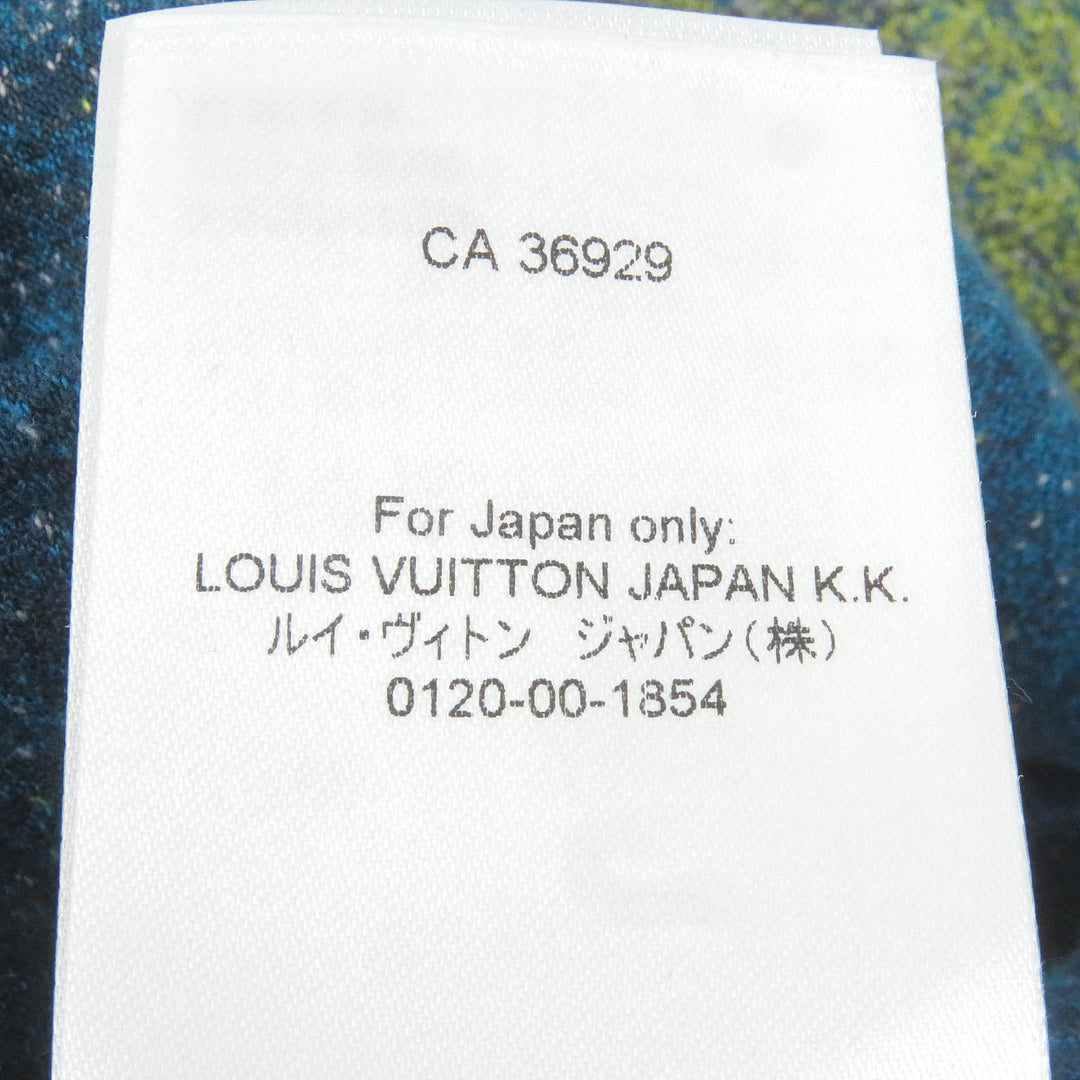 Pristine LOUIS VUITTON Best LV Gradient Logo Embroidered Zip-Up Fleece blue