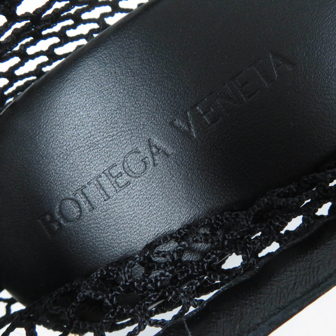 Pristine BOTTEGAVENETA pumps Chain trim mesh black Women 37