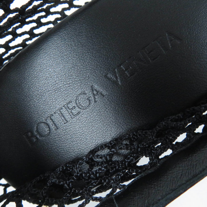 Pristine BOTTEGAVENETA pumps Chain trim mesh black Women 37