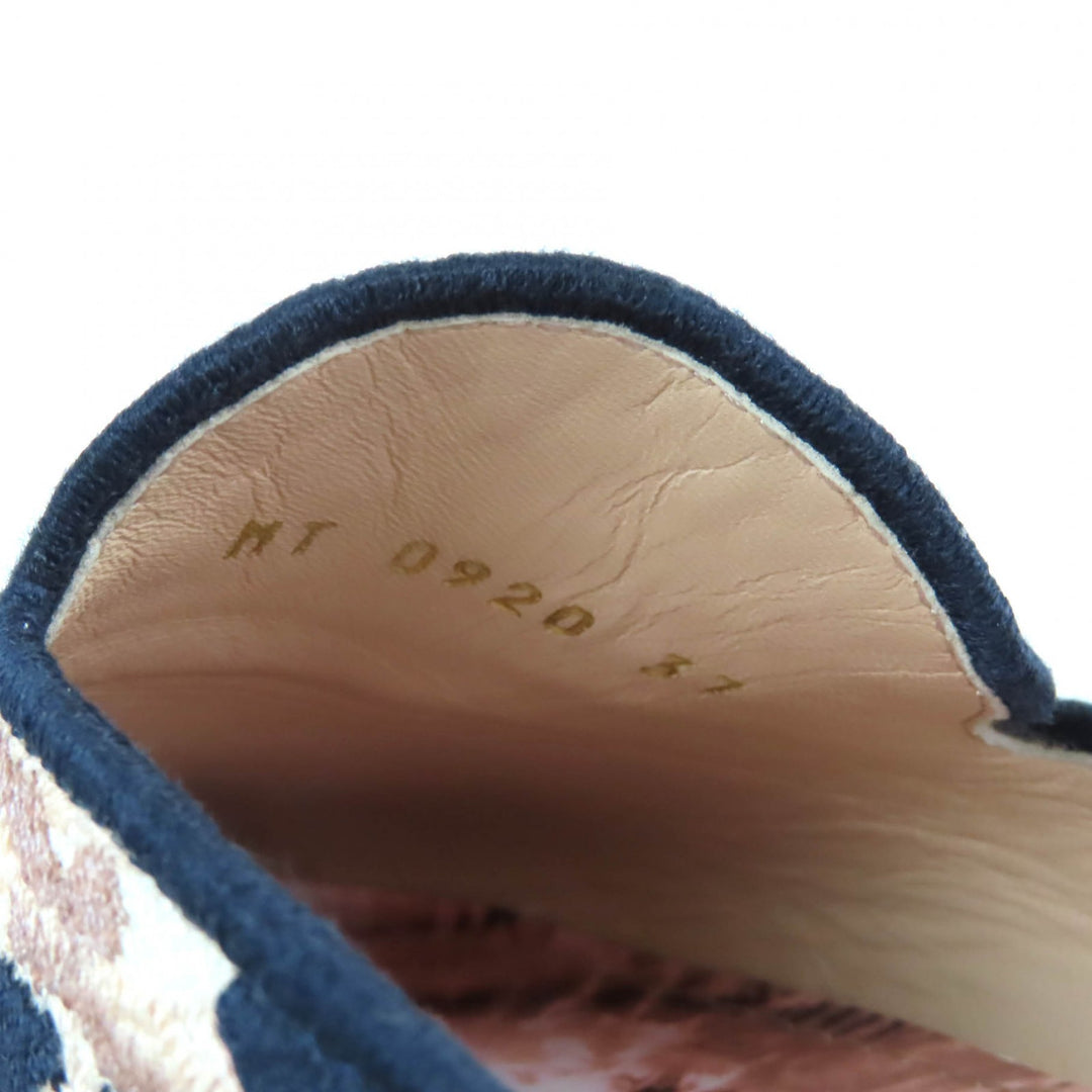 Great Christian Dior Slip-on DIOR OFF Logo design jacquard mules Multi Women 37