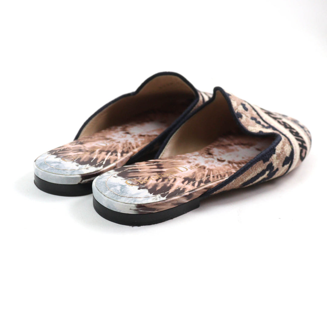 Great Christian Dior Slip-on DIOR OFF Logo design jacquard mules Multi Women 37