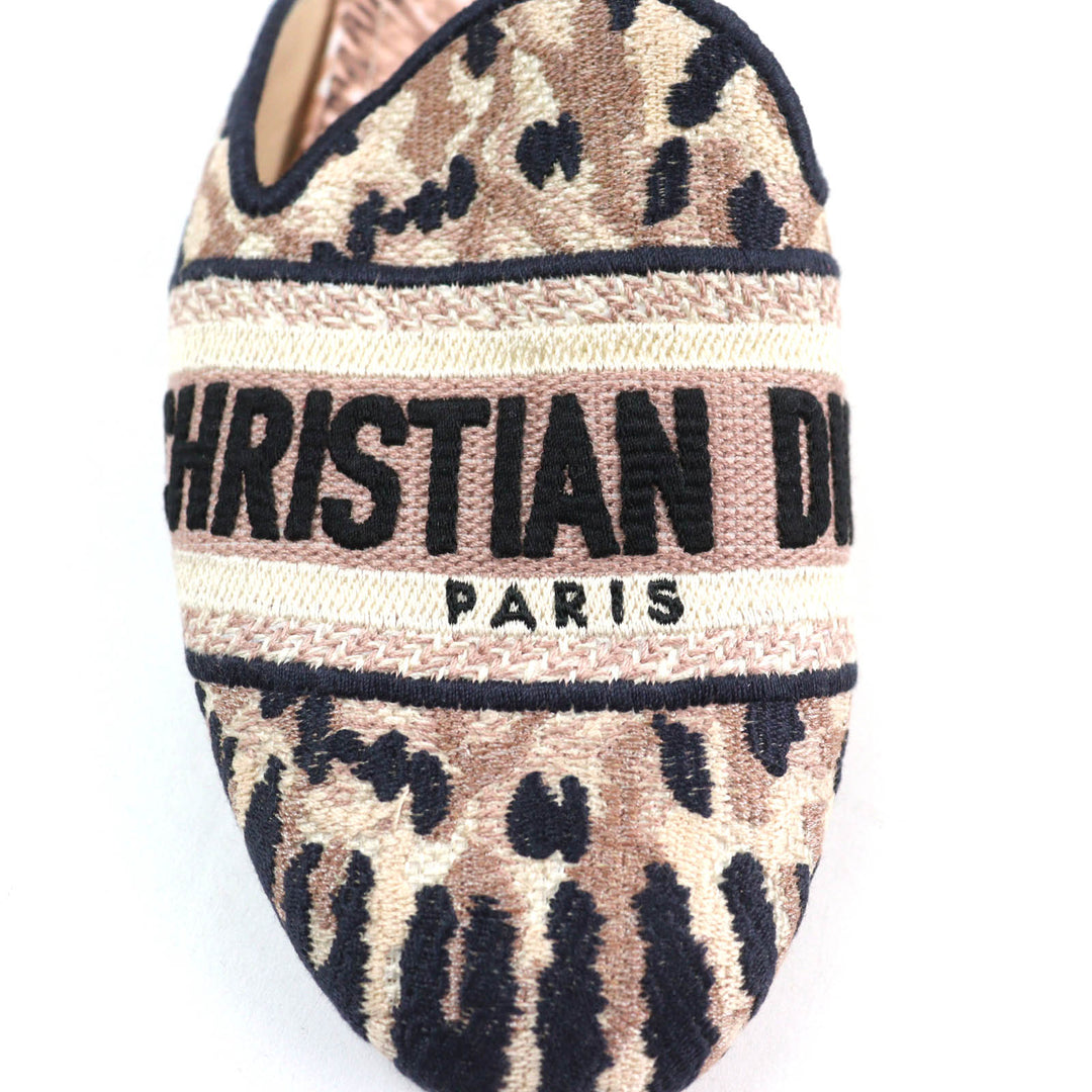 Great Christian Dior Slip-on DIOR OFF Logo design jacquard mules Multi Women 37