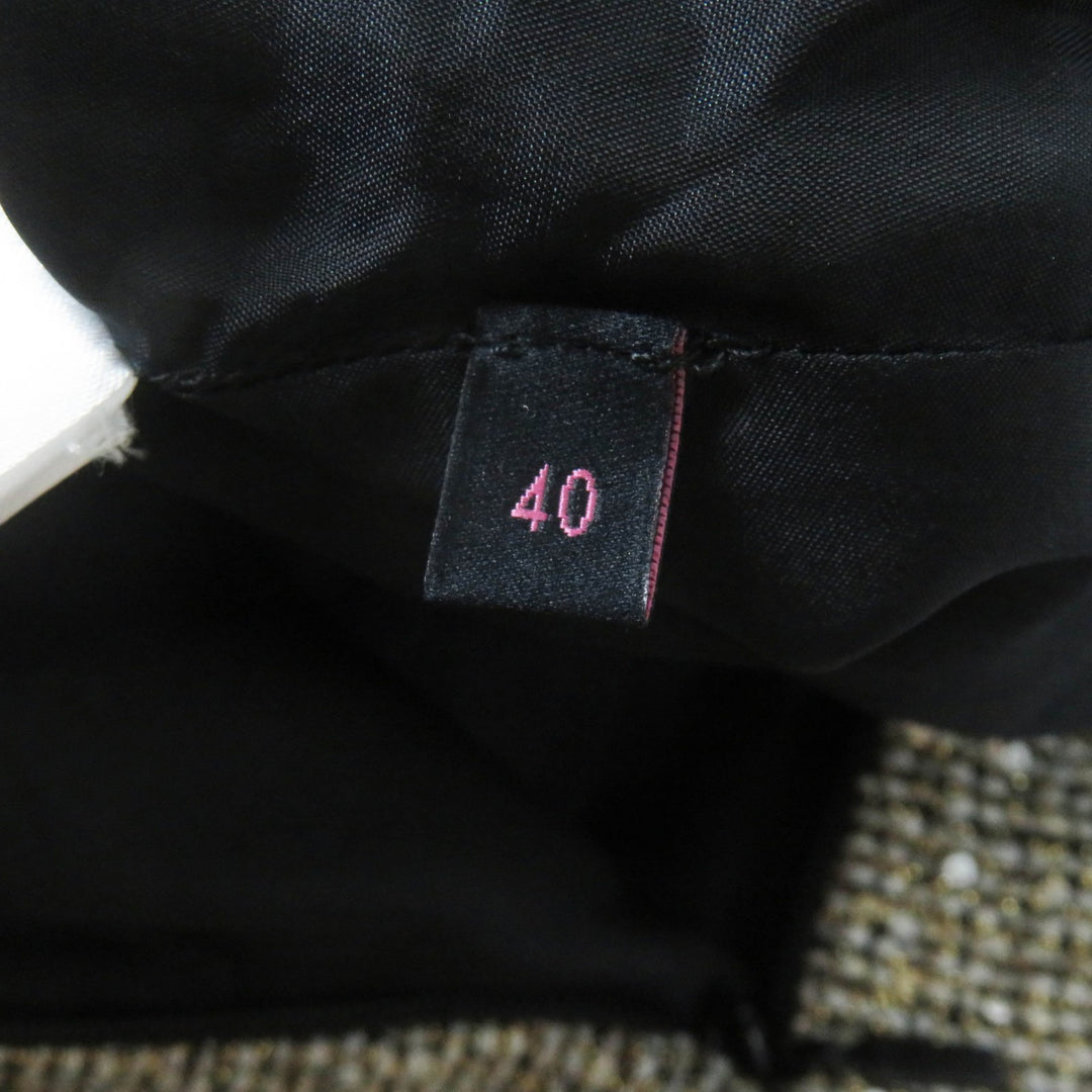 Excellent GUCCI Pleated skirt All-over sequins Gold series Women 40 545461