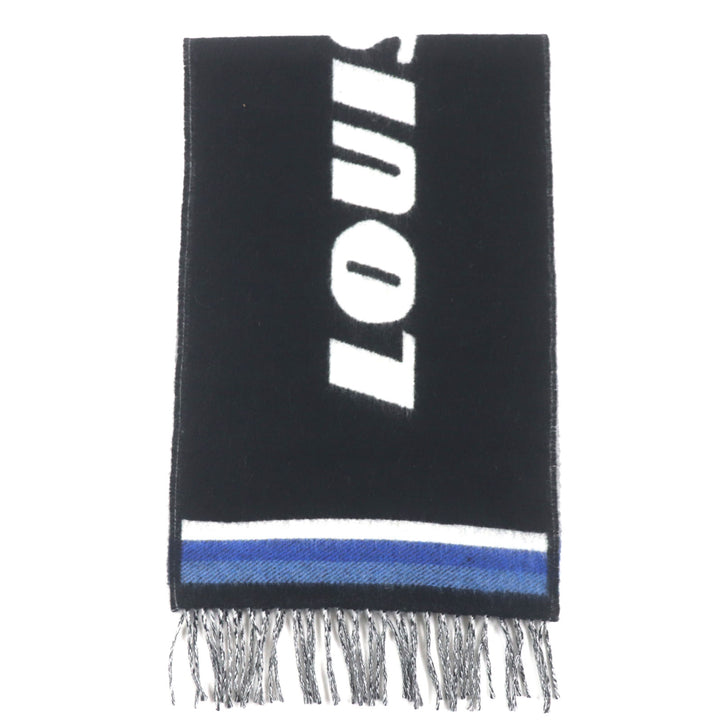 Very Good LOUIS VUITTON Scarf Ethalp LV Forward Current Black white blue M73439