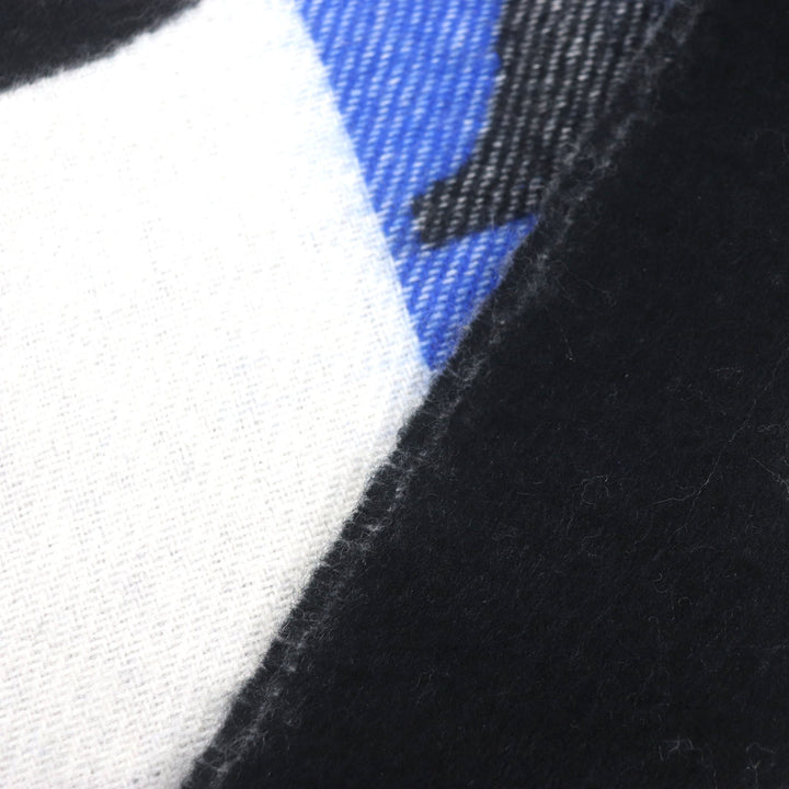 Very Good LOUIS VUITTON Scarf Ethalp LV Forward Current Black white blue M73439