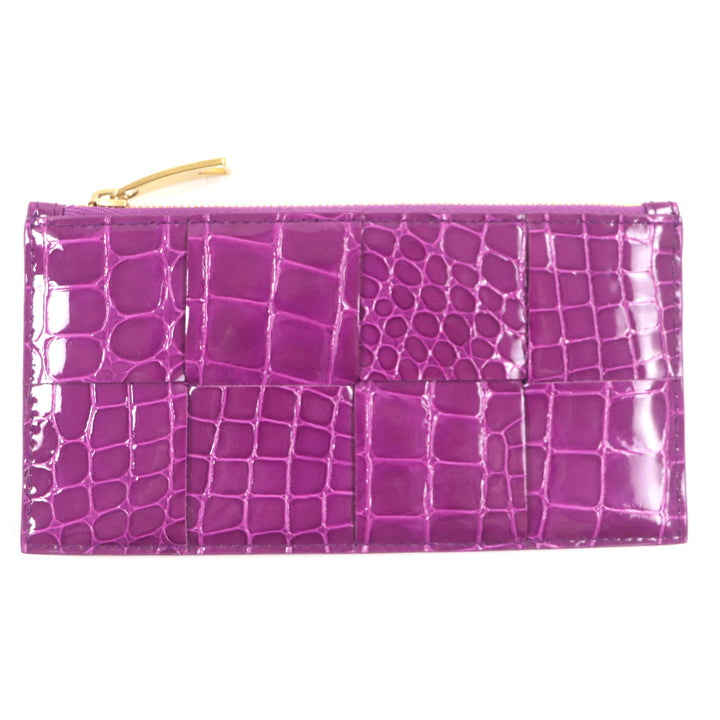 Pristine BOTTEGAVENETA Coin case Cassette Long Zipper Card Case