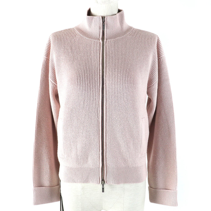 Pristine FOXEY cardigan Robin ZIP UP Driver's Knit Jacket Antique 40 42604