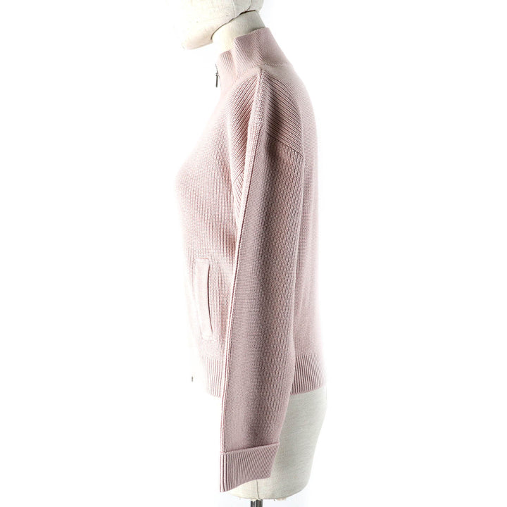 Pristine FOXEY cardigan Robin ZIP UP Driver's Knit Jacket Antique 40 42604