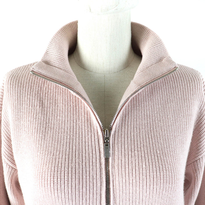 Pristine FOXEY cardigan Robin ZIP UP Driver's Knit Jacket Antique 40 42604